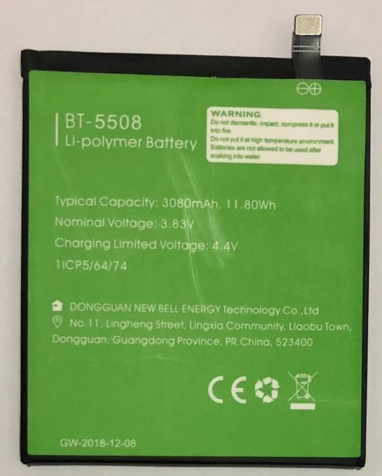 Original Backup BT-5508 Leagoo T8S Battery 3080mAh For Leagoo T8s Smart Mobile Phone