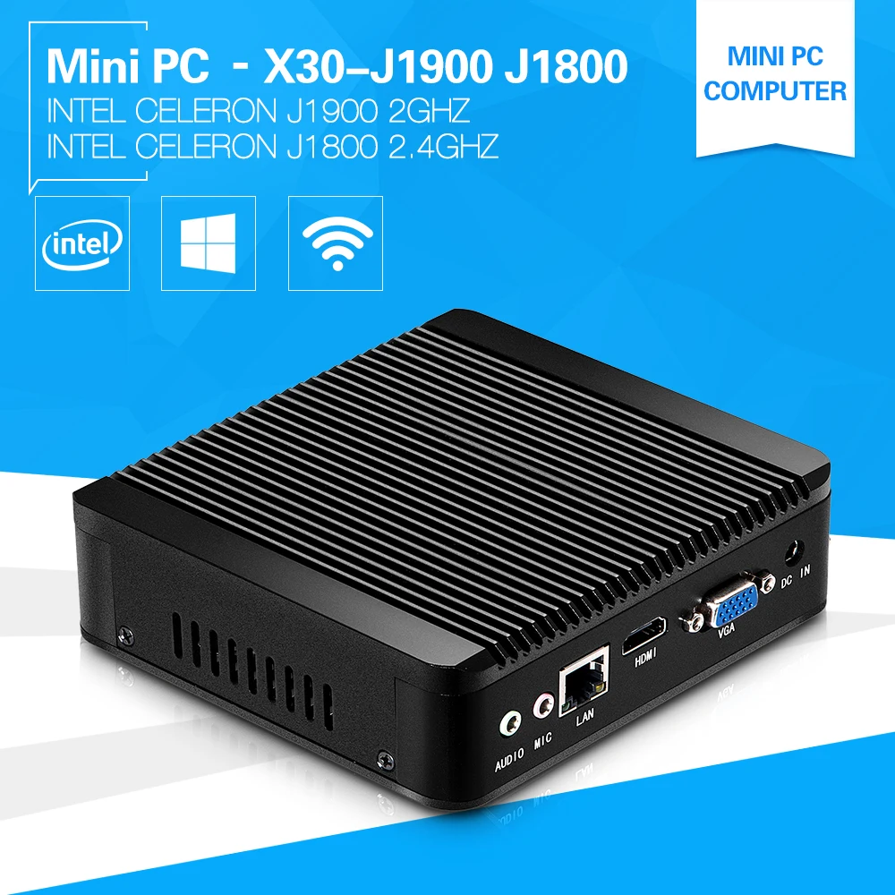 Купить мини-ПК windows10 4 г ОЗУ j1900 quad core четыре темы celeon 2 ...