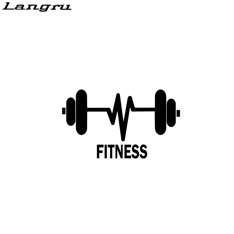 Langru SFitness Weightlifting Gymnasium Sport Vinyl Sticker Car Decal