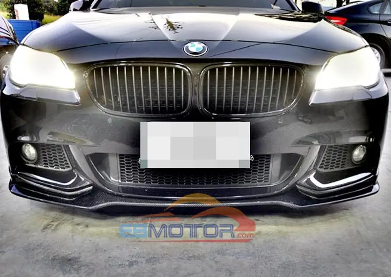 E Тип Реальные углеродного волокна передний спойлер для BMW F10 F11 5-SERIES 528i 535i 550i короткое M-Sport бампер 2011+ B169