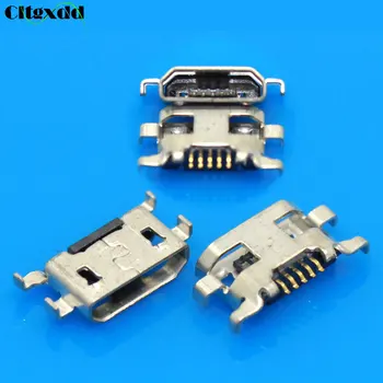 

Cltgxdd 100Pcs Micro USB Jack Connector Female 5 Pin Charging Port For Motorola Moto G2 G+1 XT1063 XT1064 XT1068 XT1069