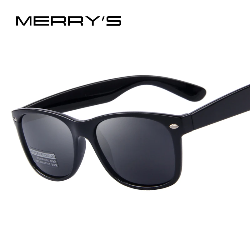 MERRYS Men Polarized Sunglasses Classic Men Retro Rivet Shades Brand