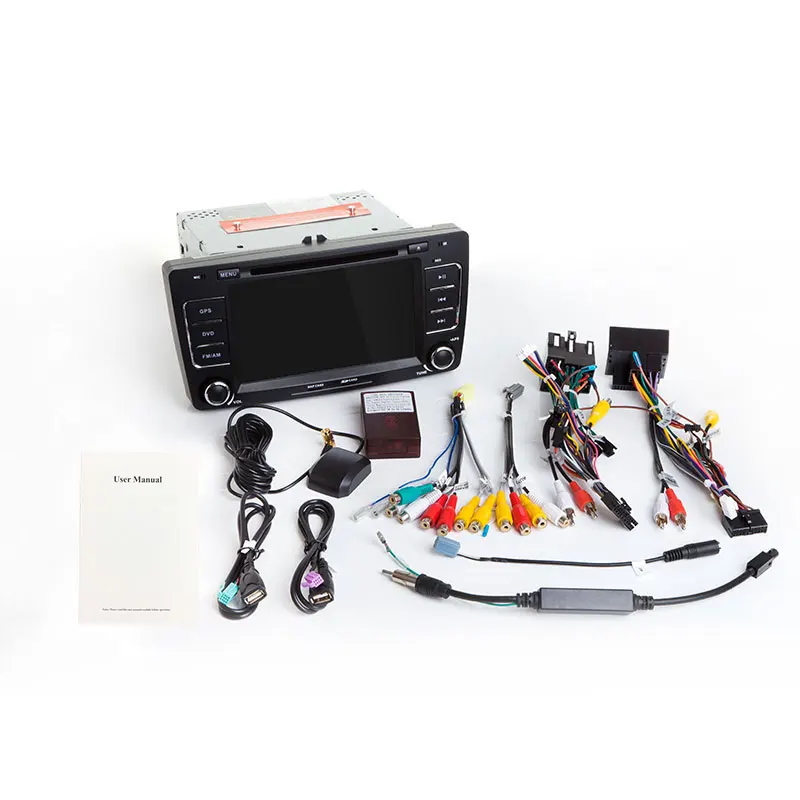 Flash Deal 2 Din Car DVD Player For Skoda Octavia A5 A 5 2 3 Yeti 2008 2009 2010 2011 2012 2013 2014 Multimedia GPS Navigation 5