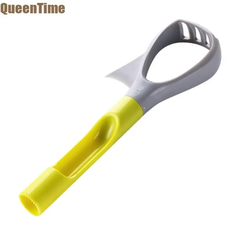 

QueenTime Plastic 3in1 Avocado Splitter Apple Cherry Pitter Corer Mango Pulp Slicer Masher Fruit Vegetable Tools Kitchen Gadgets