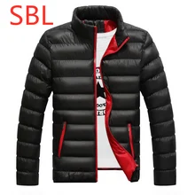SBL Новая зимняя мужская куртка с принтом, Ультралегкая верхняя одежда на утином пуху, мужской жилет, пуховики, мужская куртка на молнии для отдыха, Harajuku