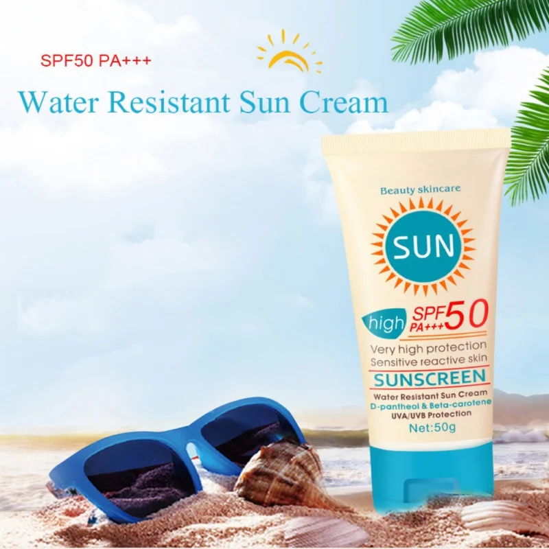 

New Brand SPF50PA+++ Beauty Skin Care Cream Moisturizing Waterproof And Sweat Proof UV Prevention Sunscreen