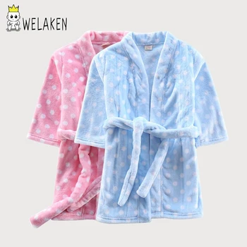

Autumn Winter Children Sleepwear Bathrobes Flannel Boys Girls Pajamas Home Clothes Baby Costume Soft Kids Robes