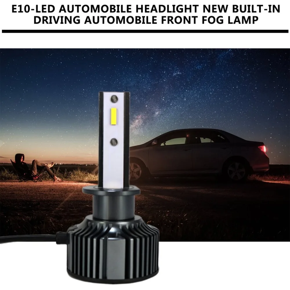 E10 светодиодные автомобильные трехцветные фары Встроенный привод H4 затемнение двойной цветовой температуры H7 Emc Высокое напряжение