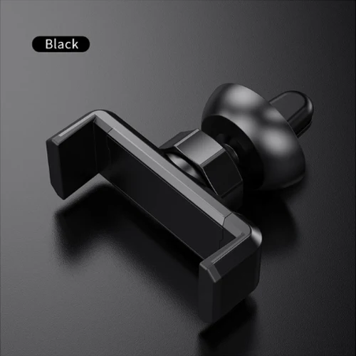 YKZ Автомобильный держатель для iPhone, держатель на вентиляционное отверстие, автомобильный держатель, подставка для мобильного телефона, смартфон, поддержка для samsung huawei - Цвет: Black