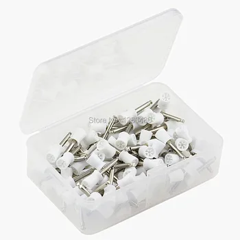 

100Pcs Dental Lab Materials White Flat Polishing Polisher Prophy Cup Brushes Dentist Products