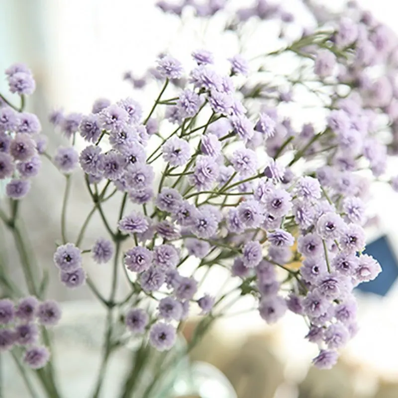 90 голов искусственные ложные цветы Детские дыхание Gypsophila Свадебные украшения дома День рождения DIY фото реквизит Цветочные головки