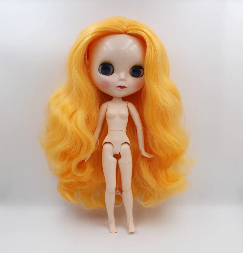 

Blygirl,Blyth dolls, egg-yellow curls, 19-joint and 7-joint new dolls, normal face shells, 1/6 dolls, nude dolls