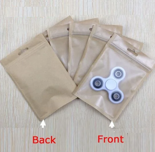 Download 100pcs Tear Notch Clear Front Plastic Kraft Zip Lock ... Yellowimages Mockups