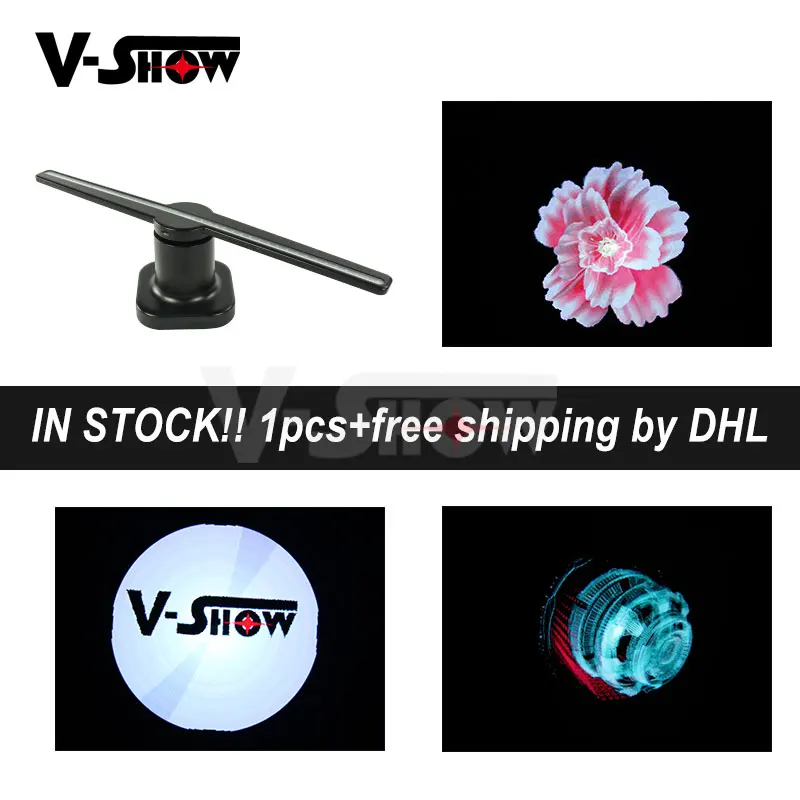 

2018 1pc New Arrival Unique 3D LED Holographic Projector Dj Light For Product Advertising Company Brand Logo