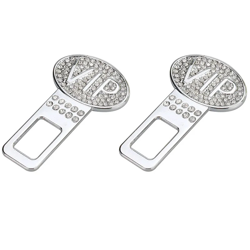 

MR CARTOOL 2pcs Auto Universal Safety Seat Belt Buckle Clip Extender Extension Accessories with Rhinestone Decoration
