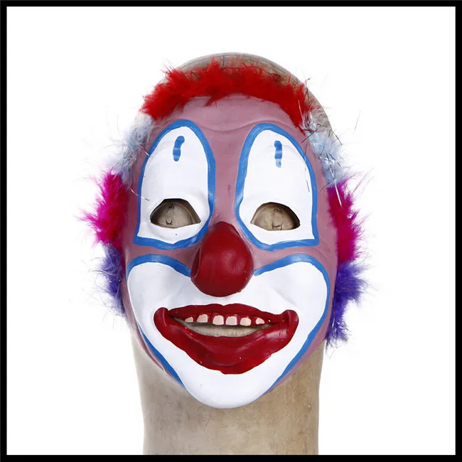 Free shipping Halloween latex Clown mask with cashmere halloween Dress Free shipping Halloween latex Clown mask with cashmere halloween Dress