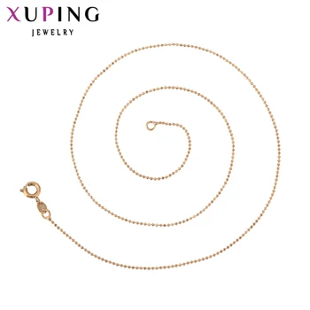 

Xuping Fashion Necklace New Design Big Long Necklace Gold Color Plated Necklace Women Chain Jewelry Top Sale Gift 42614