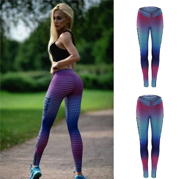 

FindciWomen thin Printed Compression Running Tights Yoga Workout Pants Sports Gym Slim Fitness Trousers Athletic Clothes Fitness