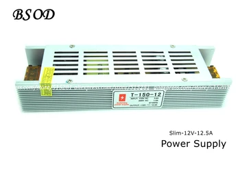 

Slim 150W Power Supply AC110V/220V Output DC12V 12.5A Dual Output Aluminum Profile Switching Power Supply