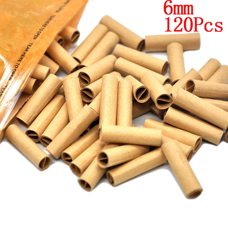 

New 120Pcs/Bag Useful Tobacco Paper 6mm Pre-rolled Natural Unrefined Cigarette Filter Smoking Rolling Paper Tips