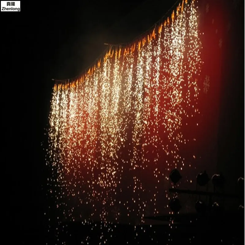 

700W Remote DMX Control Stage Cold Spark Machine Fountain Fireworks Machine Titanium Powder Machine for Wedding Stage Show Club