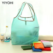 YIYOHI, яркие цвета, Новая Складная зеленая хозяйственная сумка с принтом, сумка-тоут, складная сумка, сумки, удобная вместительная сумка для хранения