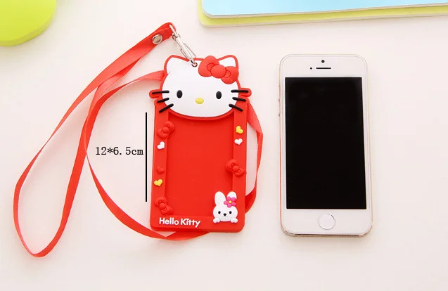 

Kawaii 12*6CM 2Colors- CAT Rubber BUS & ID Card Holder Case Pouch BAG Holder Case ; ID Message PAD Case Holder
