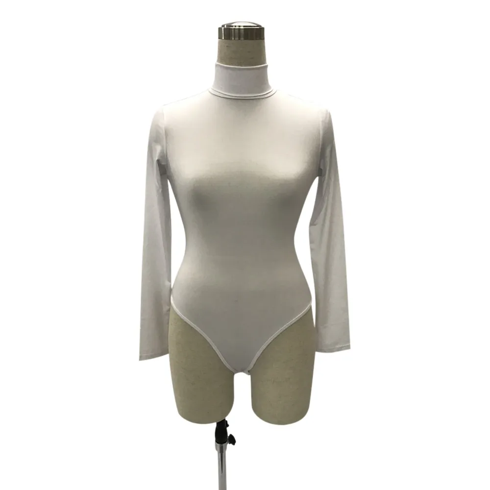 Turtle Neck Bodycon Bodysuit for Women 51 19267-2