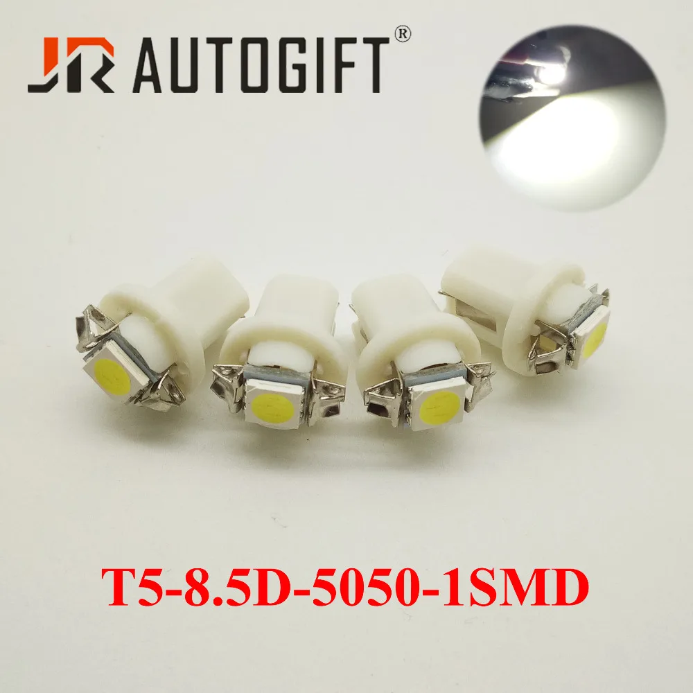 

10x 24V 12V T5 B8.5D 8.5D B8.5 1 LED 5050 red/blue/green/yellow car Dashboard indicator bulbs Auto Instrument lights car styling