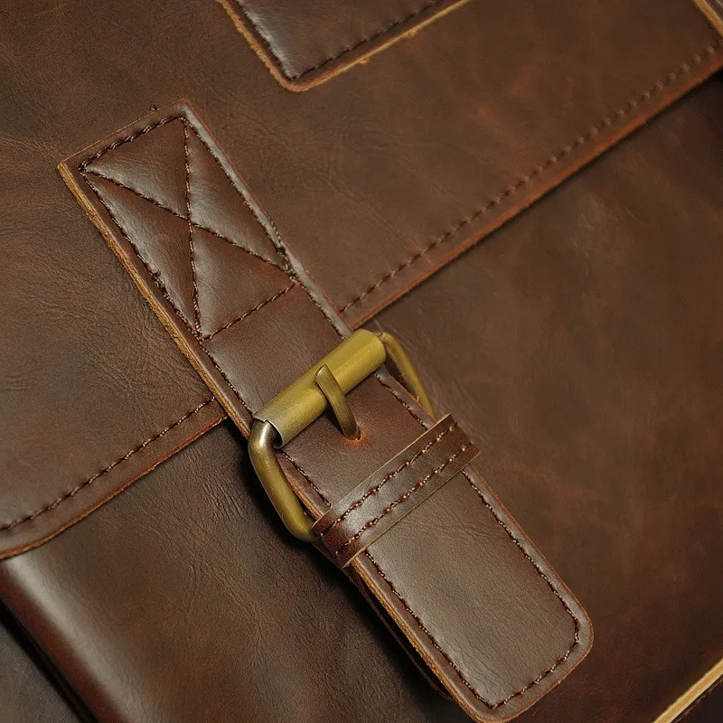 Винтажные мужские сумки-мессенджеры Брендовые мужские портфели офисные мужские сумки через плечо бесплатная доставка