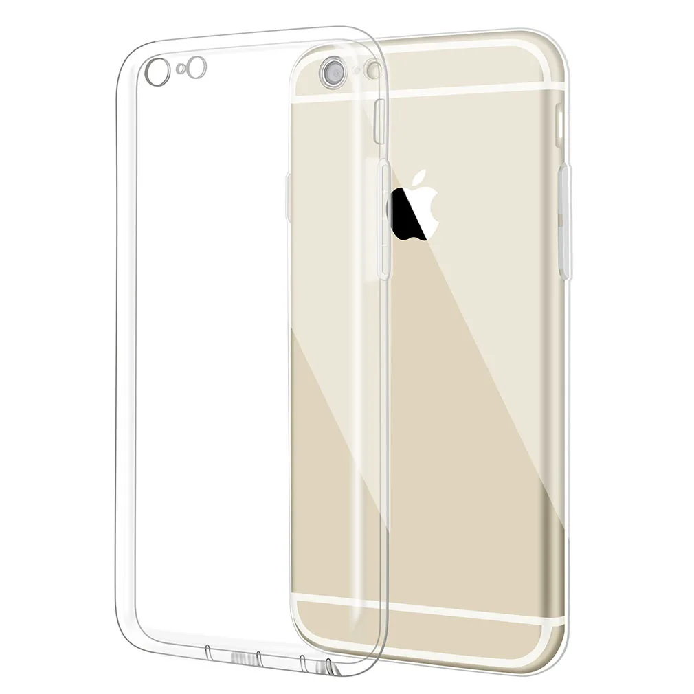 Чехол для Iphone 6 S 4 7 5S 8 5 ультра тонкий Ясно Телефон Сумка Мягкий ТПУ | Мобильные