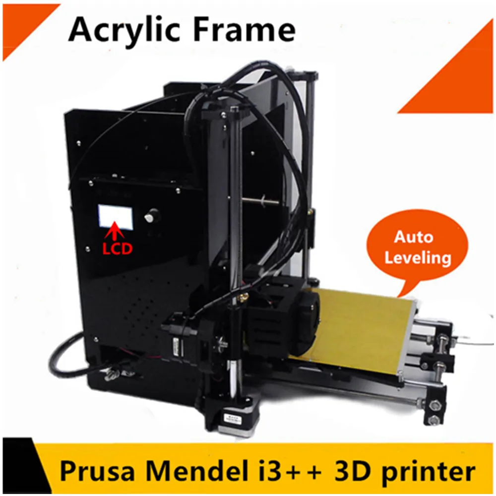 2016 Upgraded Quality High prusa mendel i3++ Precision Reprap Prusa i3 DIY 3d Printer kit