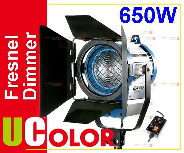Nicefoto 3X650 W Студия Fresnel вольфрамовый диммер свет комплект с чехлом|fresnel light|tungsten rings