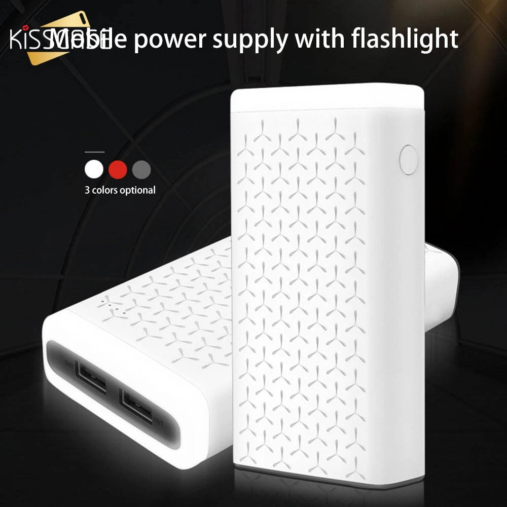 

Mini 10000mAh Dual USB Port Power Bank For iPhone 11 X 6 Fast Charger Battery Flashlight Charger For Huawei mate20 P30 Powerbank