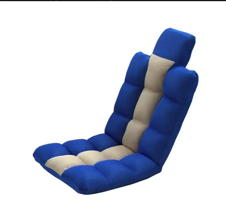 Lazy Lounge Sofa Floor Chair Gaming Couch with Headrest Backrest Reading Reclining Watching TV Mesh
