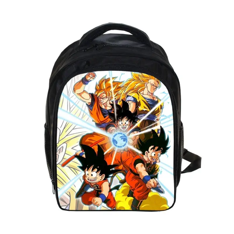 Дети аниме Dragon Ball Z рюкзак солнце Гоку детские школьные сумки для мальчиков и девочек повседневные Рюкзаки студенческая сумка школьные сумки подарок рюкзак - Цвет: black