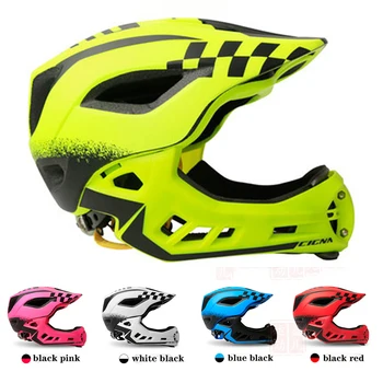 

Bicycle 2 In 1 Full Face Kids Helmets Cycling Full Covered Children Sports Safety Helmet Balance Bike Motocross Downhill Helmet