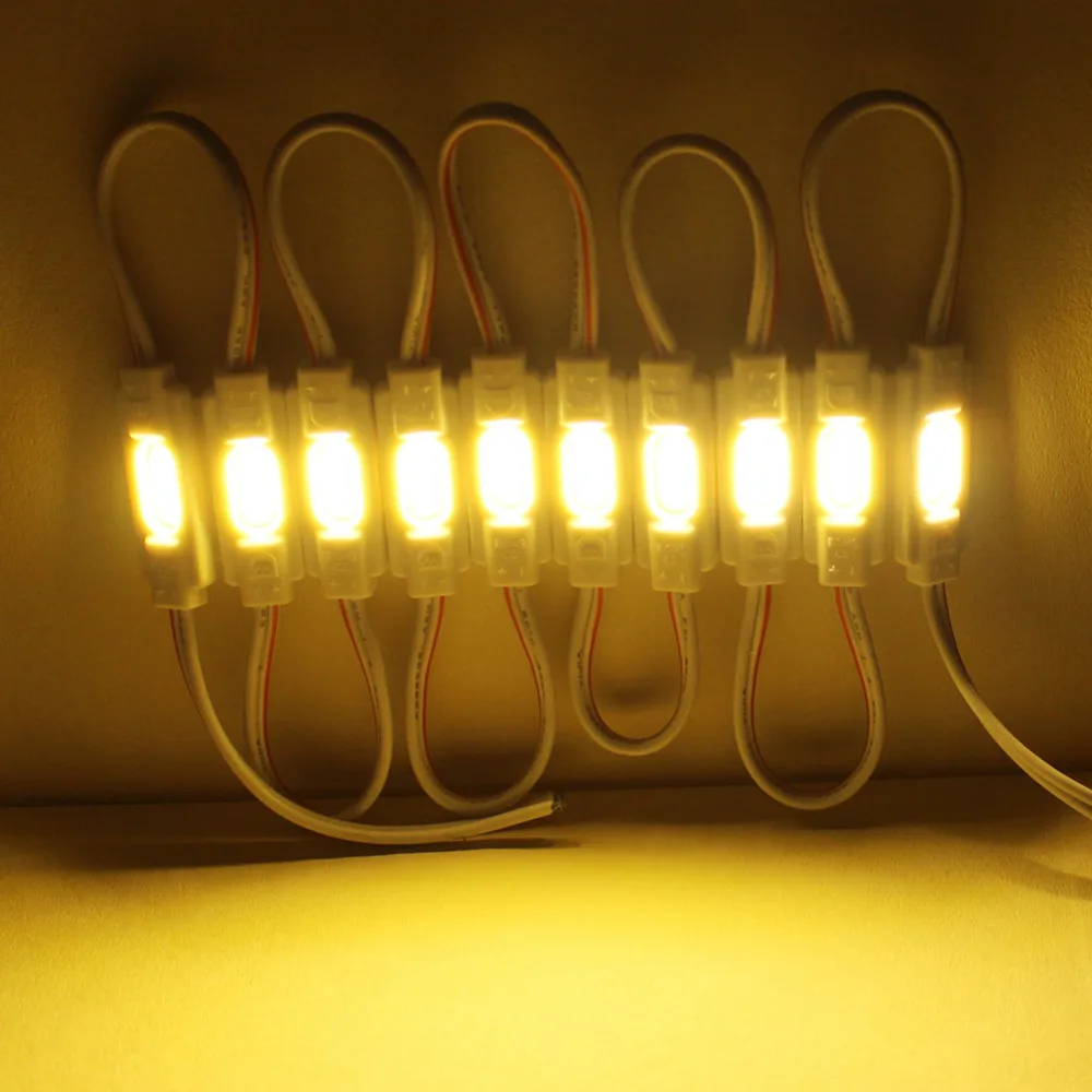 

Tanbaby 20pcs X 1W COB LED Module 12V DC Ulter bright Waterproof SMD COB Module for Sign Advertising backlight White, Warm white