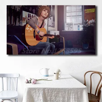 

Life Is Strange Max Playing Guitar HD Wall Art Canvas Poster And Print Canvas Painting Decorative Picture Living Room Home Decor