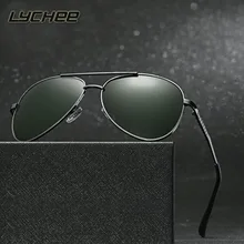 Summer new de alta calidad de los hombres de moda gafas de sol polarizadas de los vidrios metálicos versacey conductores hombres gafas de sol hombre de la vendimia