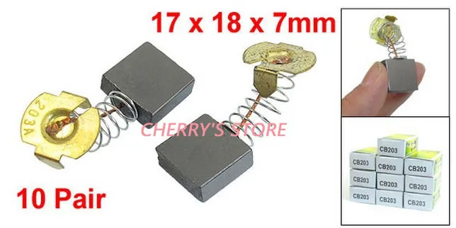 

Сменные угольные щетки Makita CB203, 10 пар, 43/64x45/64x7/25 дюйма