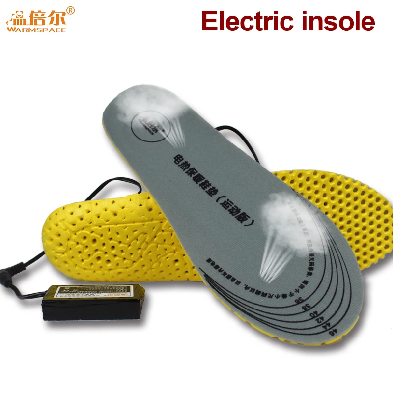 

Electric Heating Insoles with 2*3600MAH Battery Operated Damping Breathable Sports Insoles for Winter Outdoor Gear