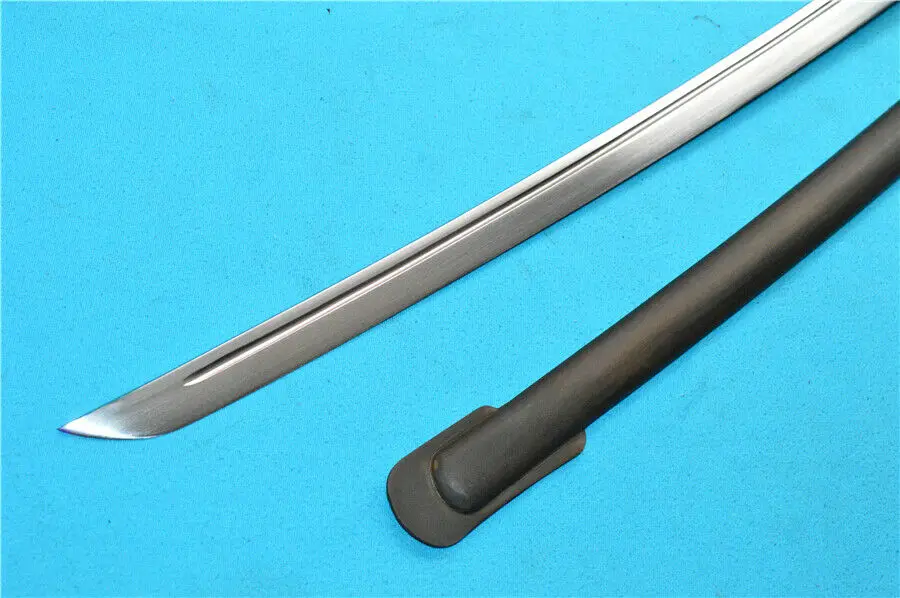 Military Japanese NCO Sword Samurai Katana Steel Sheath Matching Number Brass Handle