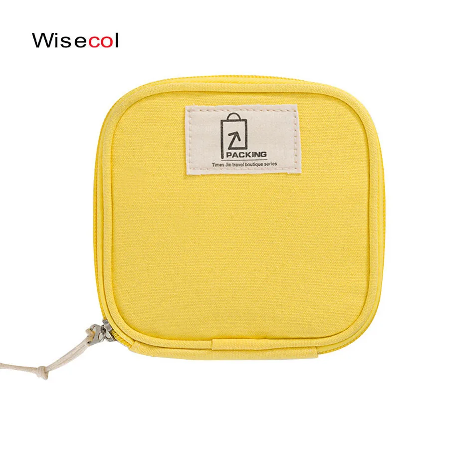 

Travel Cosmetic Bags Square Travel Organizer Wrap Lightweight Travel Tampons Storage High Quality Cosmetic Bag WISECOL