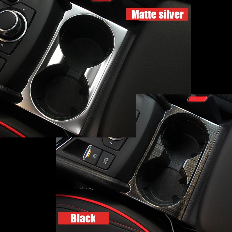 

Stainless steel for Mazda CX-5 CX5 Accessories 2017 2018 2019 Car Front water cup frame decoration strip Cover Trim Car Styling