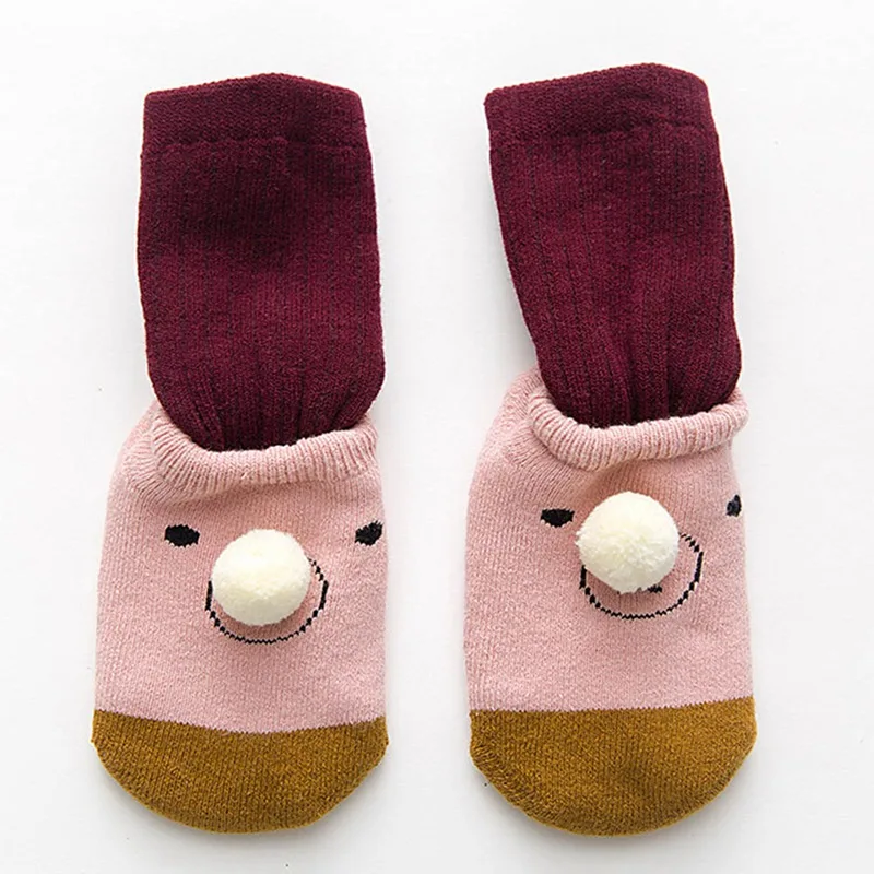 Новых осенью и зимой Альпака детские носки для малышей с героями мультфильмов толстые теплые носки - Цвет: LP