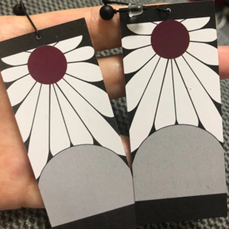 Demon Slayer Kimetsu No Yaiba Earrings - Kamado Tanjirou Cosplay Props image 6