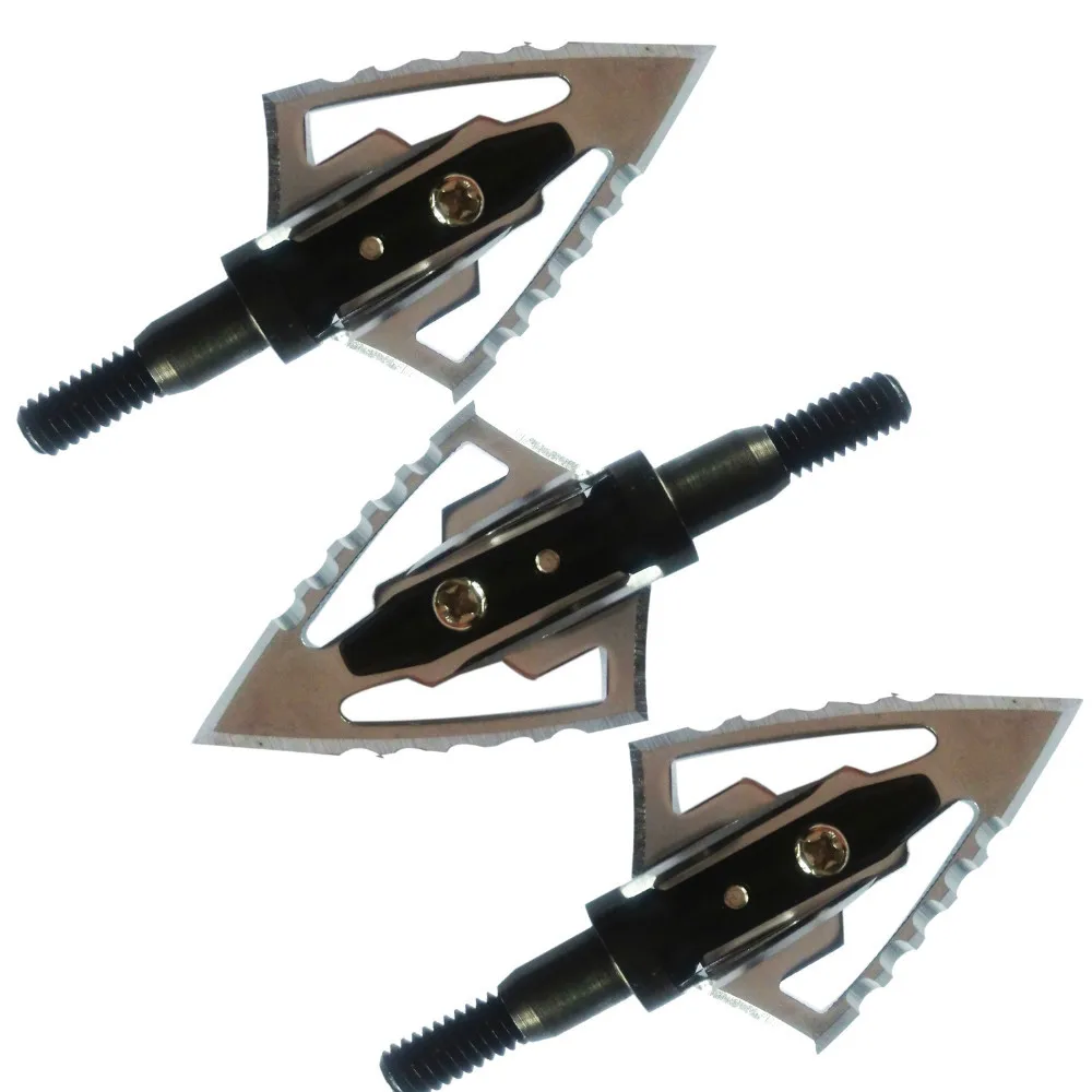 

12pcs bow and arrow hunting broadheads 100grain one blade fighter 5.0cm of length arrowhead tip f universal ree shiping 3pack