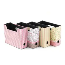 1pcs Cute Desk Decor Organizer Makeup Cosmetic Stationery DIY Paper Board Storage Box 15.6×5.6x13cm