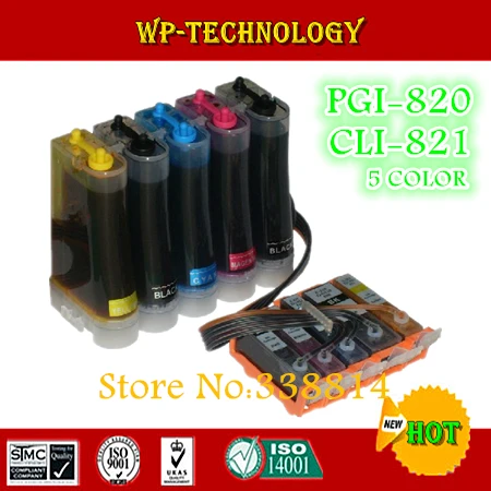 

CISS for PGI820 CLI821 ,pgi-820 cli-821 ciss suit for Canon  IP3680 IP4680  MP545  MP628 MX638 ,5 color,Full ink ,ARC chip